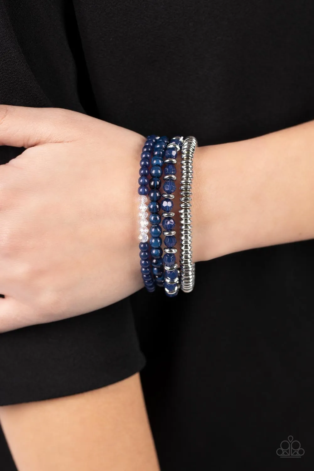 Paparazzi Destination Dreamscape - Blue Stretchy Bracelet