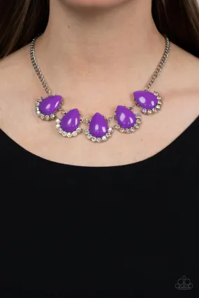 Paparazzi Ethereal Exaggerations - Purple Necklace