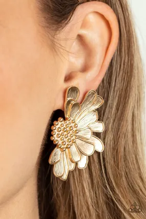 Paparazzi Farmstead Meadow Gold Post Earrings