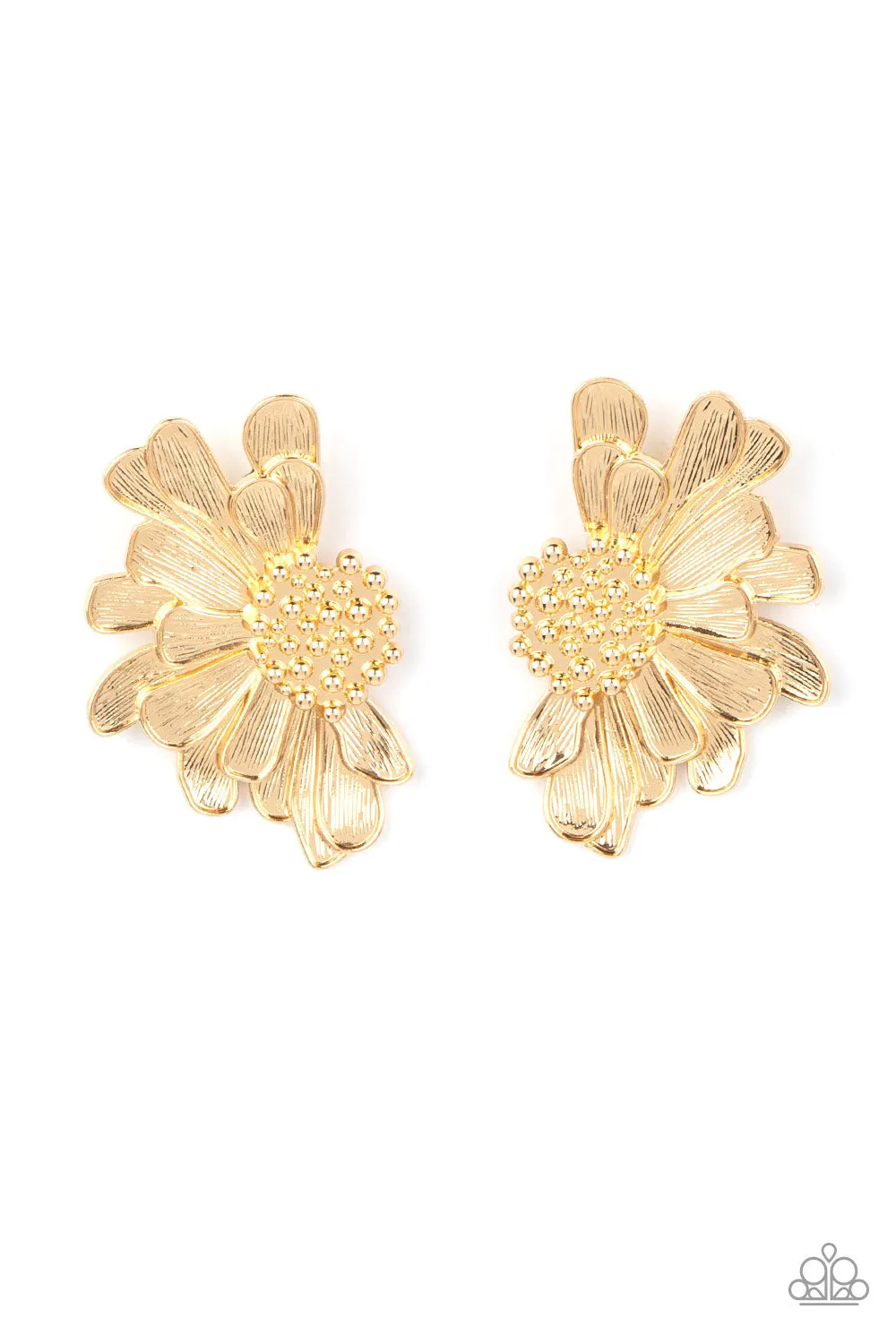 Paparazzi Farmstead Meadow Gold Post Earrings