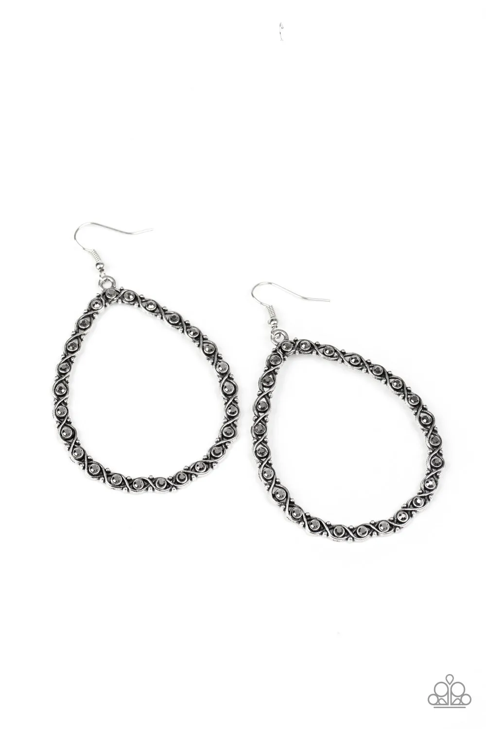 Paparazzi Galaxy Gardens - Silver Earrings