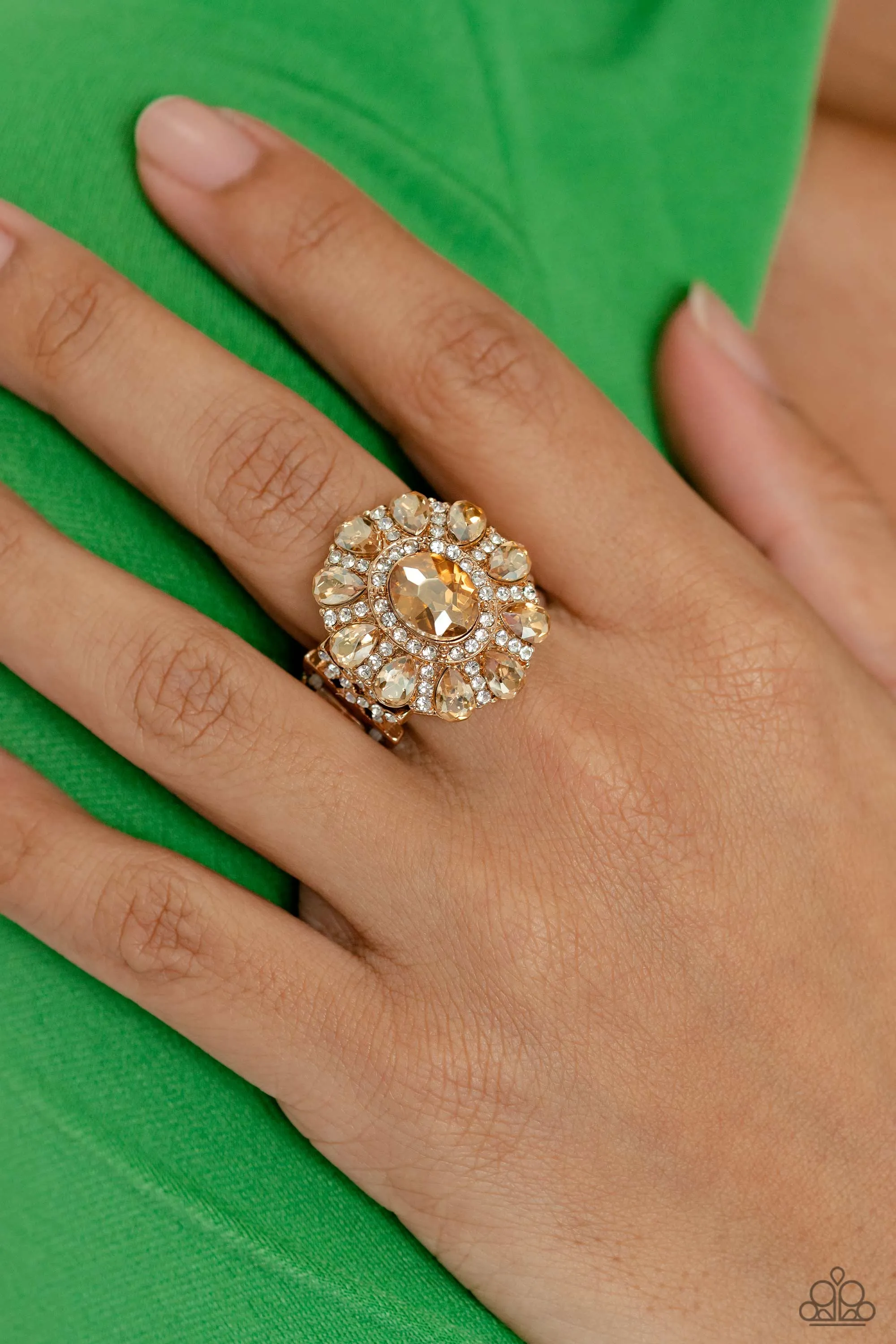 Paparazzi GLIMMER and Spice - Gold Ring