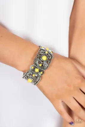 Paparazzi Going, Going, GONDOLA - Yellow Bracelet