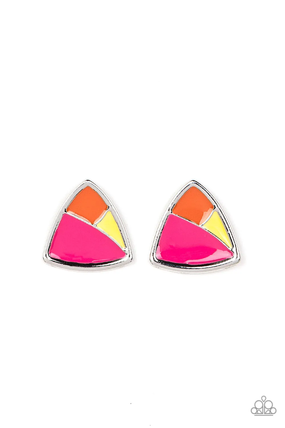 Paparazzi Kaleidoscopic Collision - Multi Post Earring