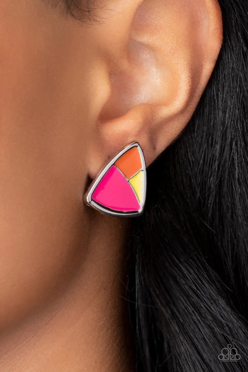 Paparazzi Kaleidoscopic Collision - Multi Post Earring