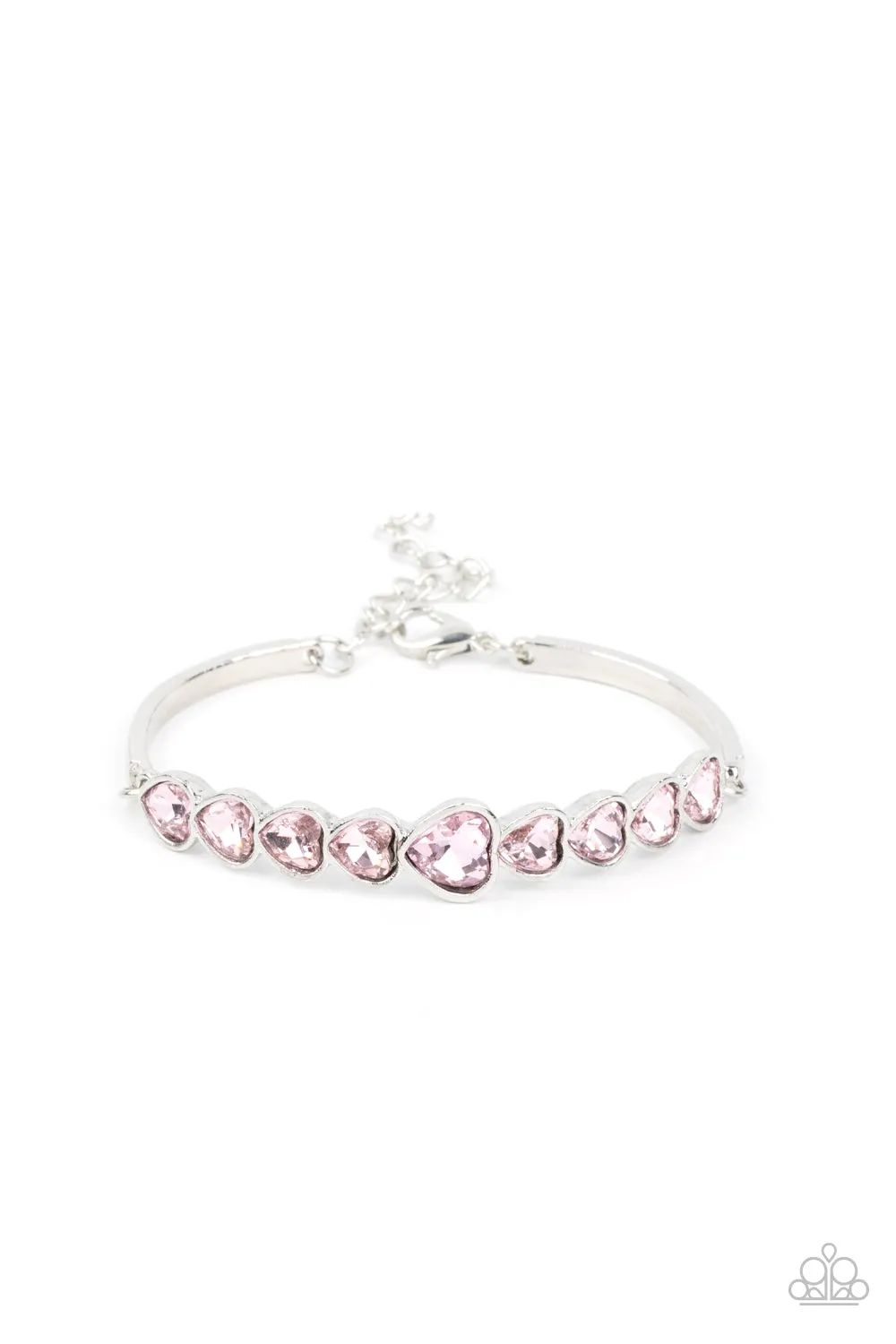 Paparazzi Lusty Luster - Pink Clasp Closure Bracelet