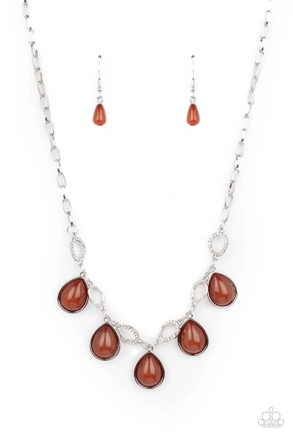 Paparazzi Majestically Mystic - Brown Necklace