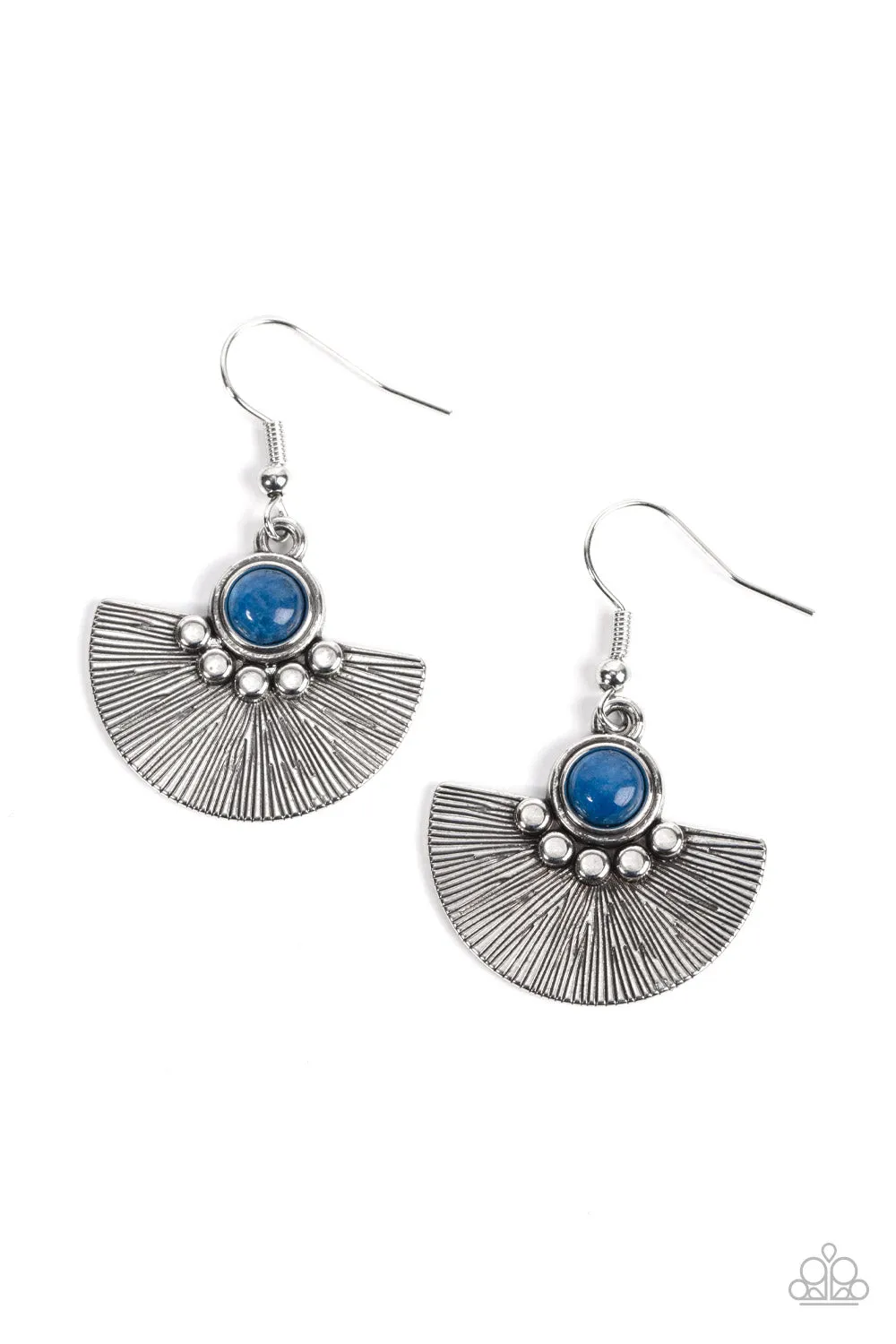 Paparazzi Manifesting Magic Blue Earrings