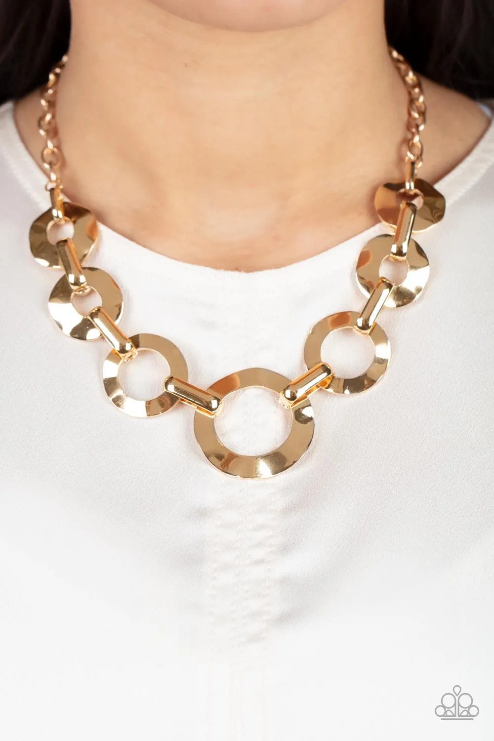 Paparazzi Mechanical Masterpiece - Gold Necklace