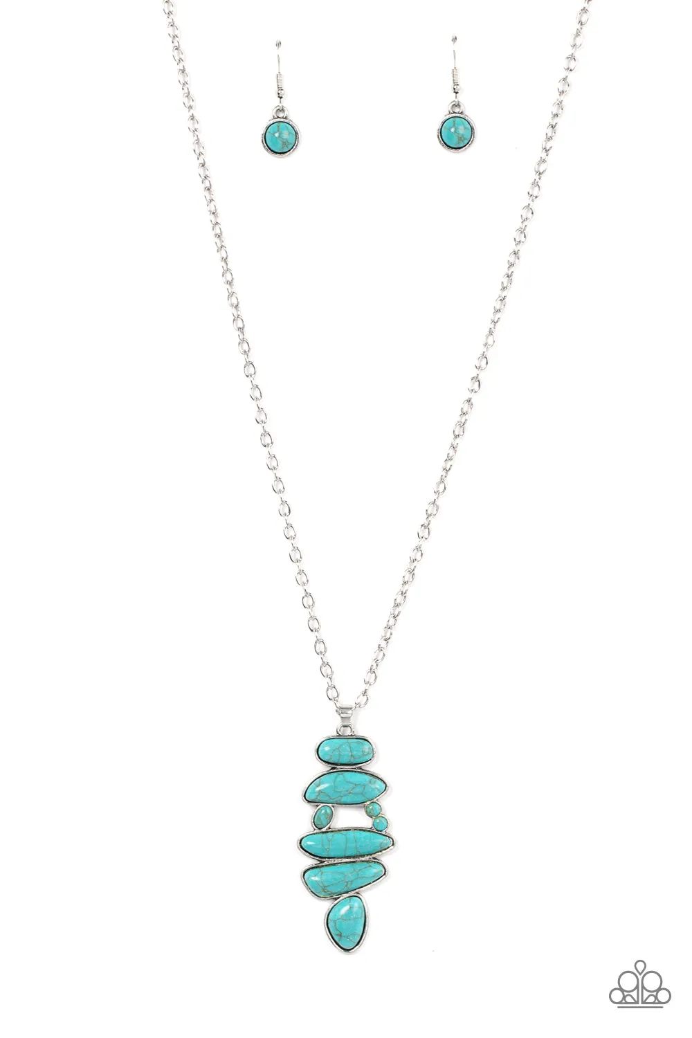 Paparazzi Mojave Mountaineer - Blue Necklace