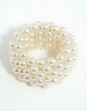 Pearl Disco Ball Ponytail Deco