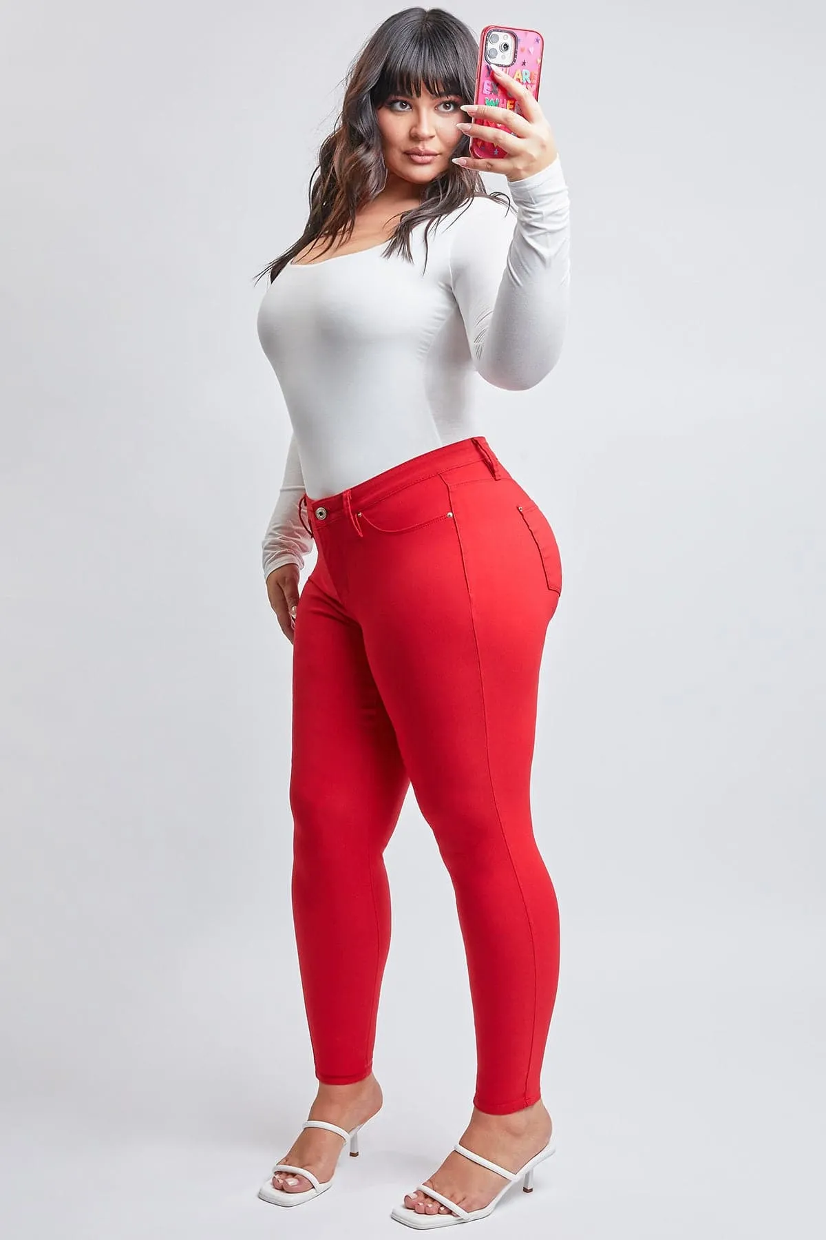 Plus Size Women's Hyperstretch  Forever Color Pants - Bright