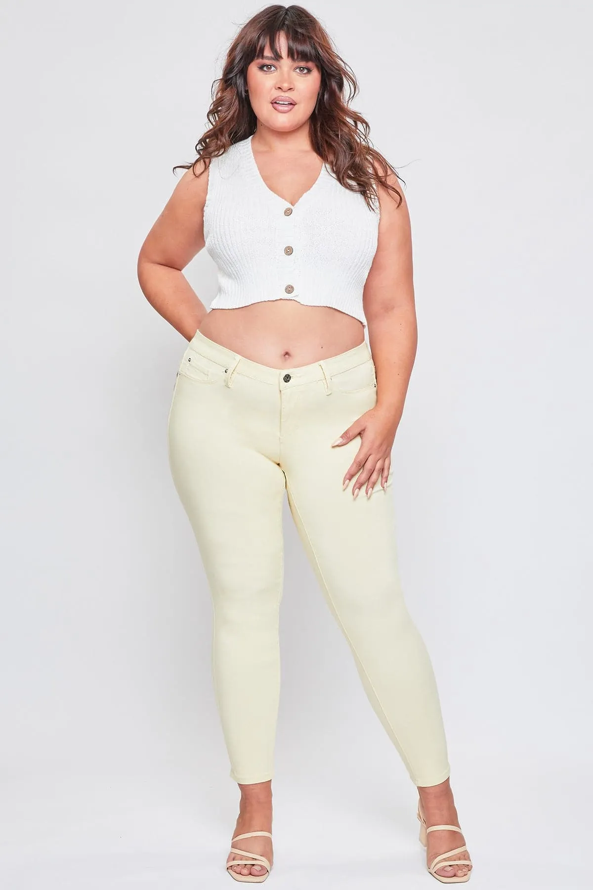 Plus Size Women's Hyperstretch  Forever Color Pants - Bright