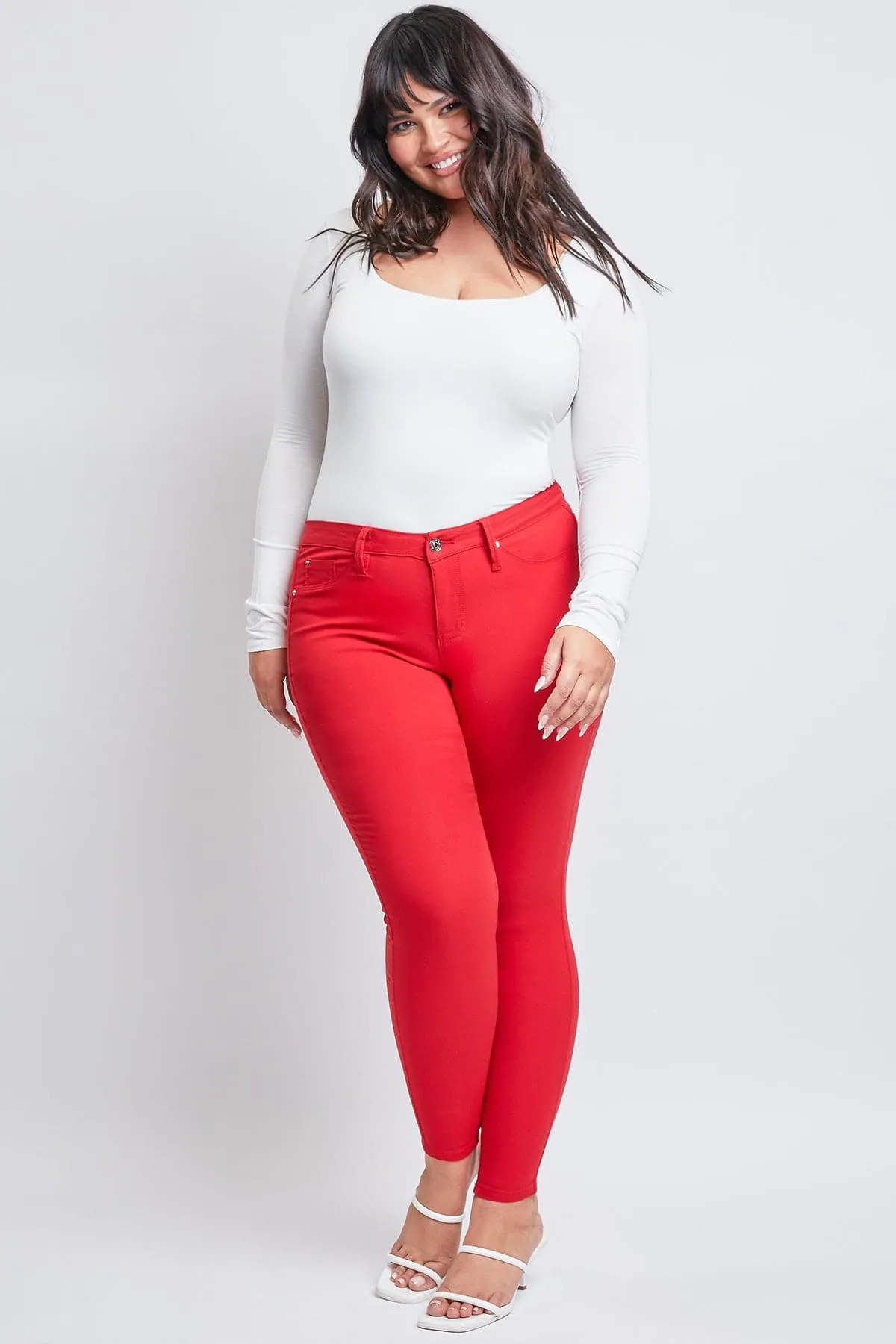 Plus Size Women's Hyperstretch  Forever Color Pants - Bright