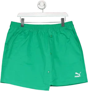 Puma Green Acid Bright Button Up Skirt UK XL