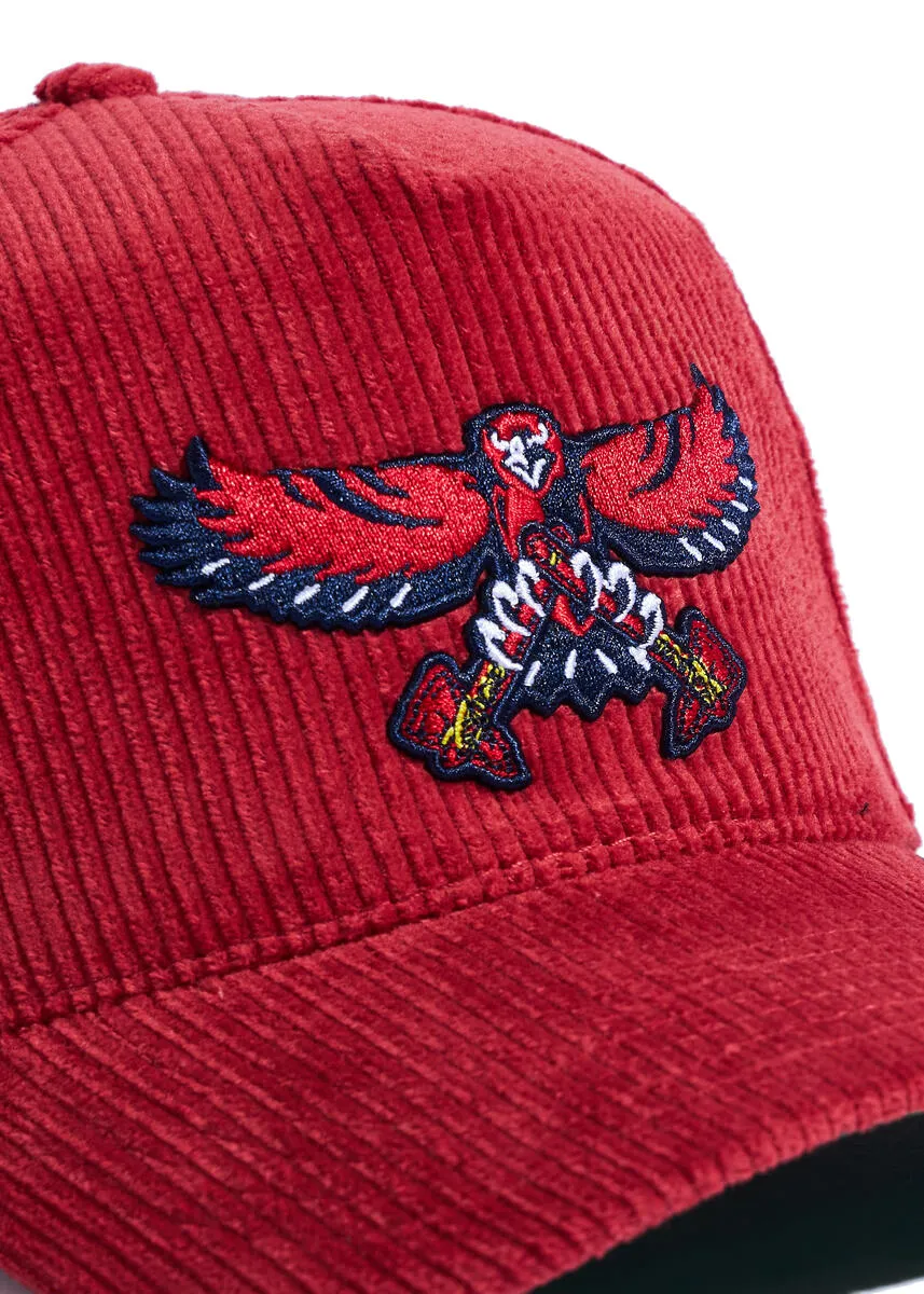 Reference BRAVEHAWKS CORDUROY Hat (BURGUNDY)