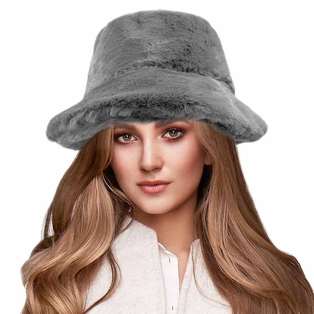 Soft Faux Fur Bucket Hat