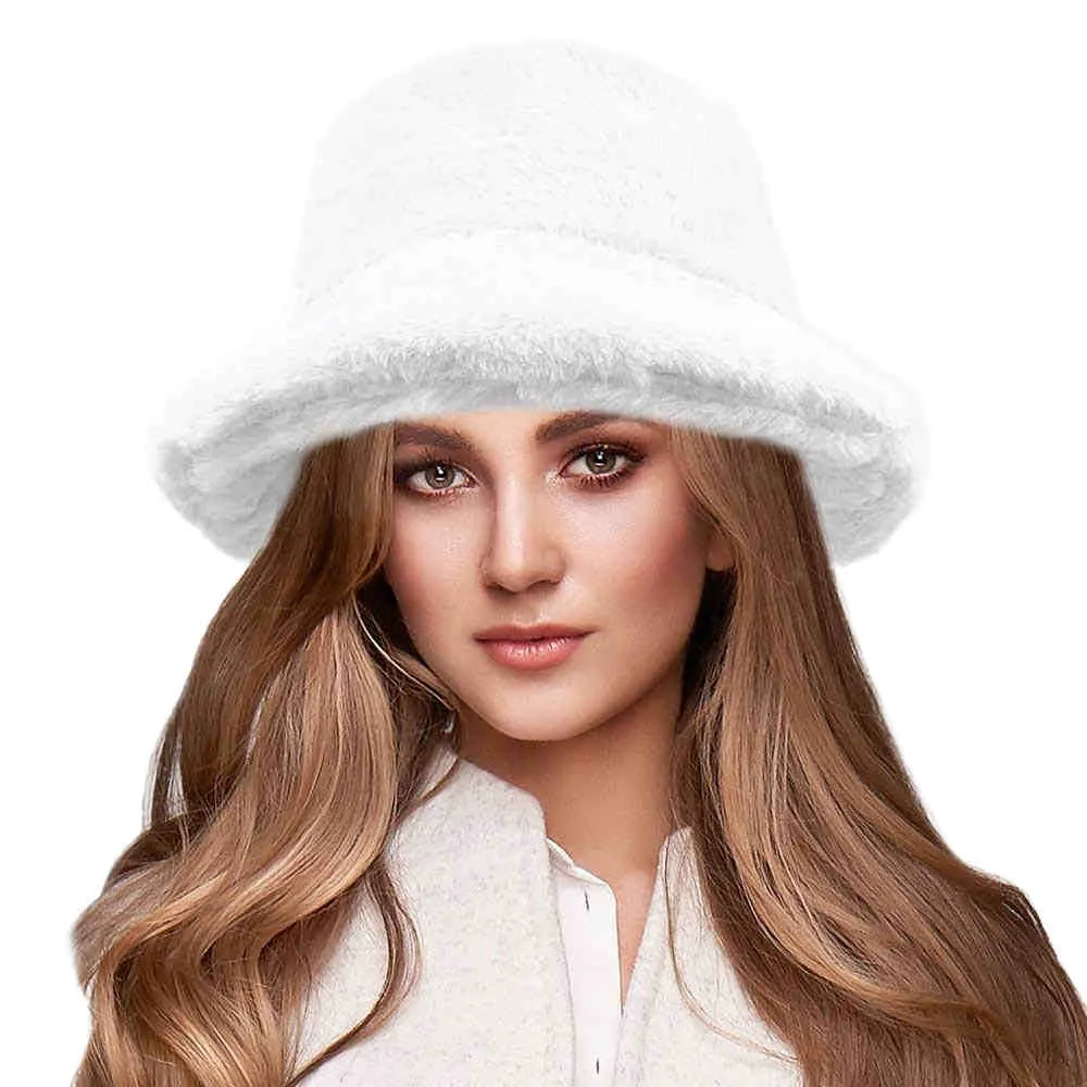 Soft Faux Fur Bucket Hat