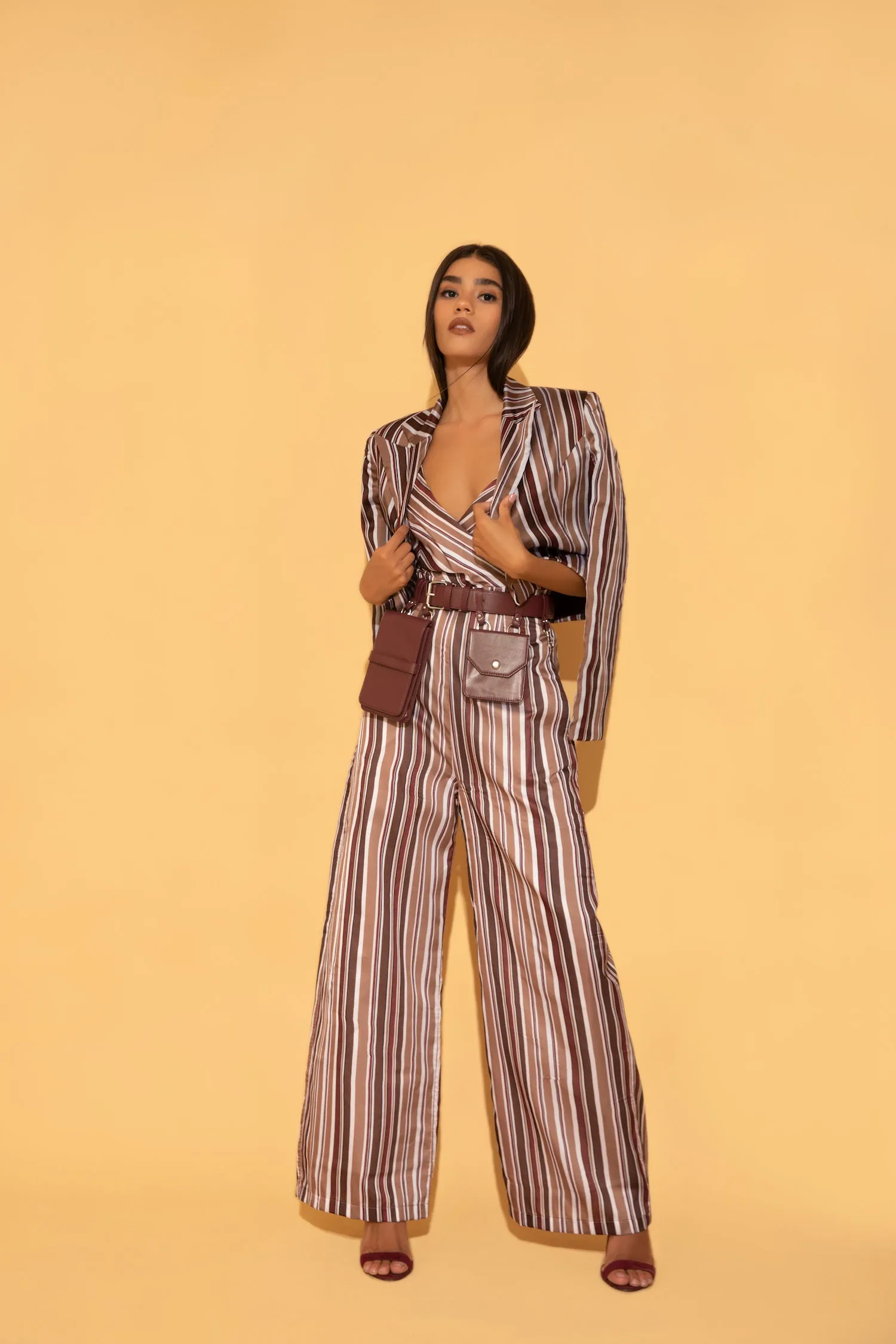 Striped Casual Jumpsuit