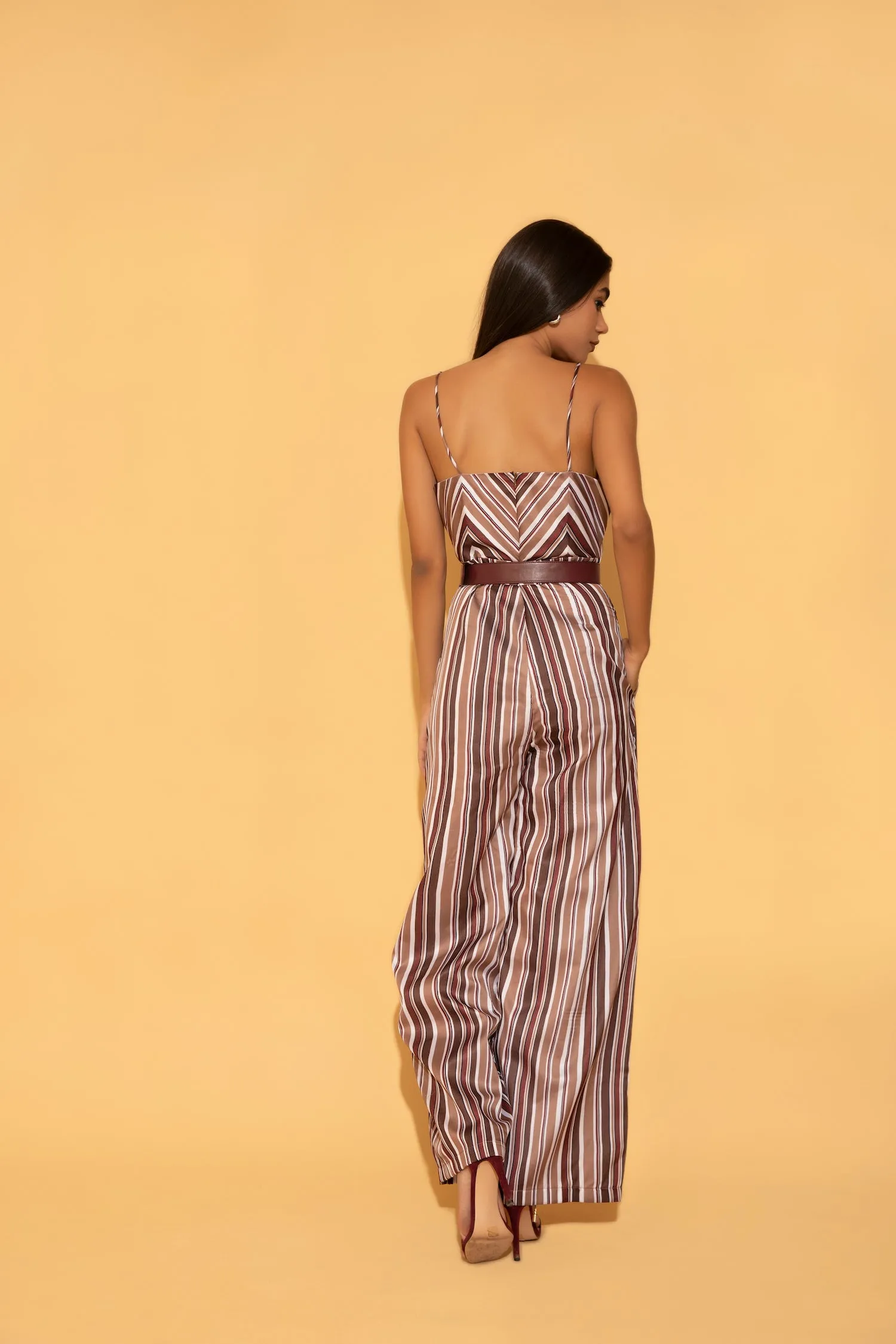 Striped Casual Jumpsuit