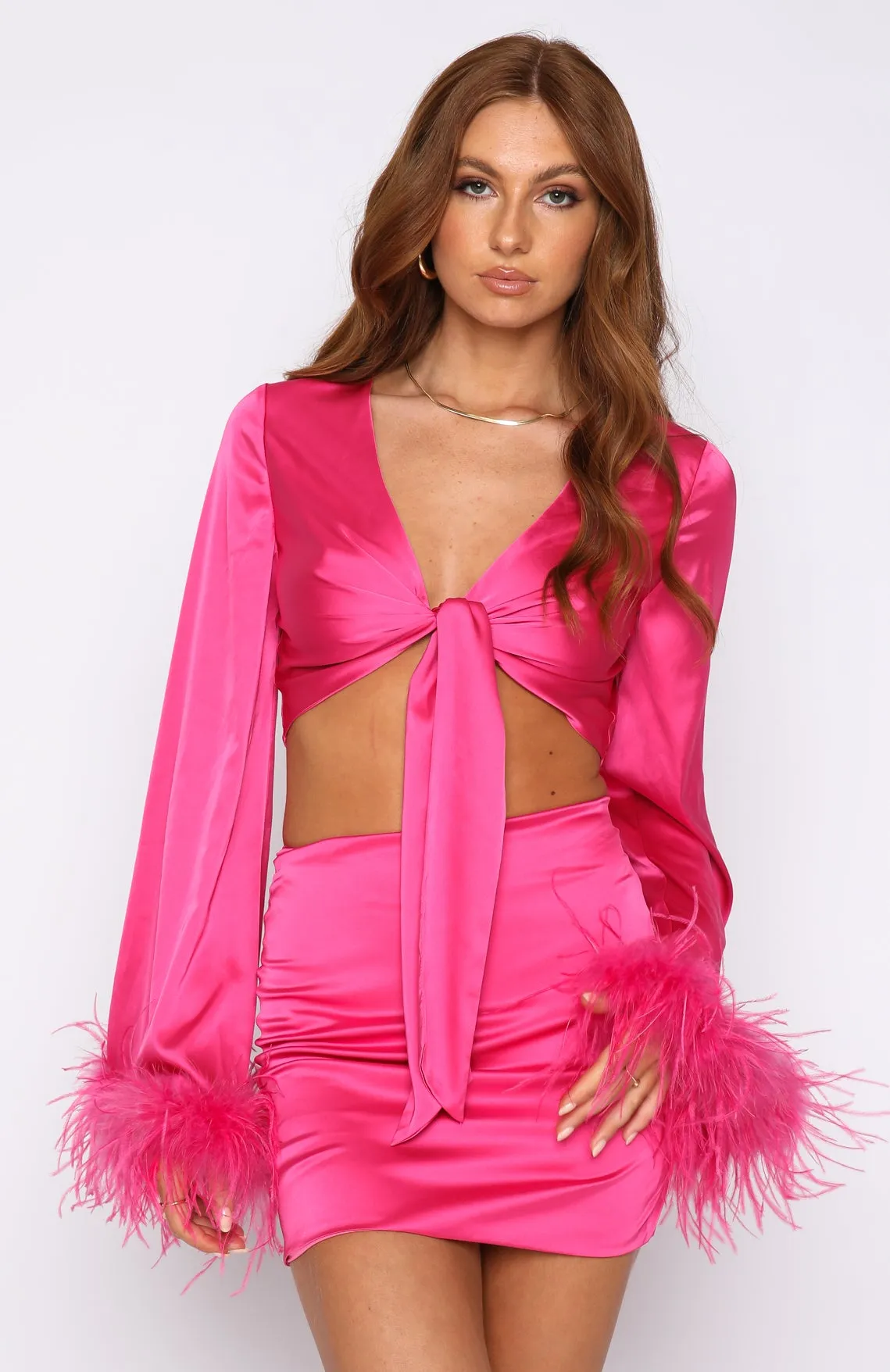 Style Sensation Crop Hot Pink