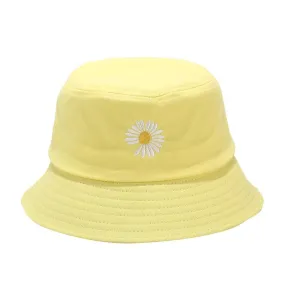 Summer Daisies Bucket Hat  Cotton Beach Sun Hats