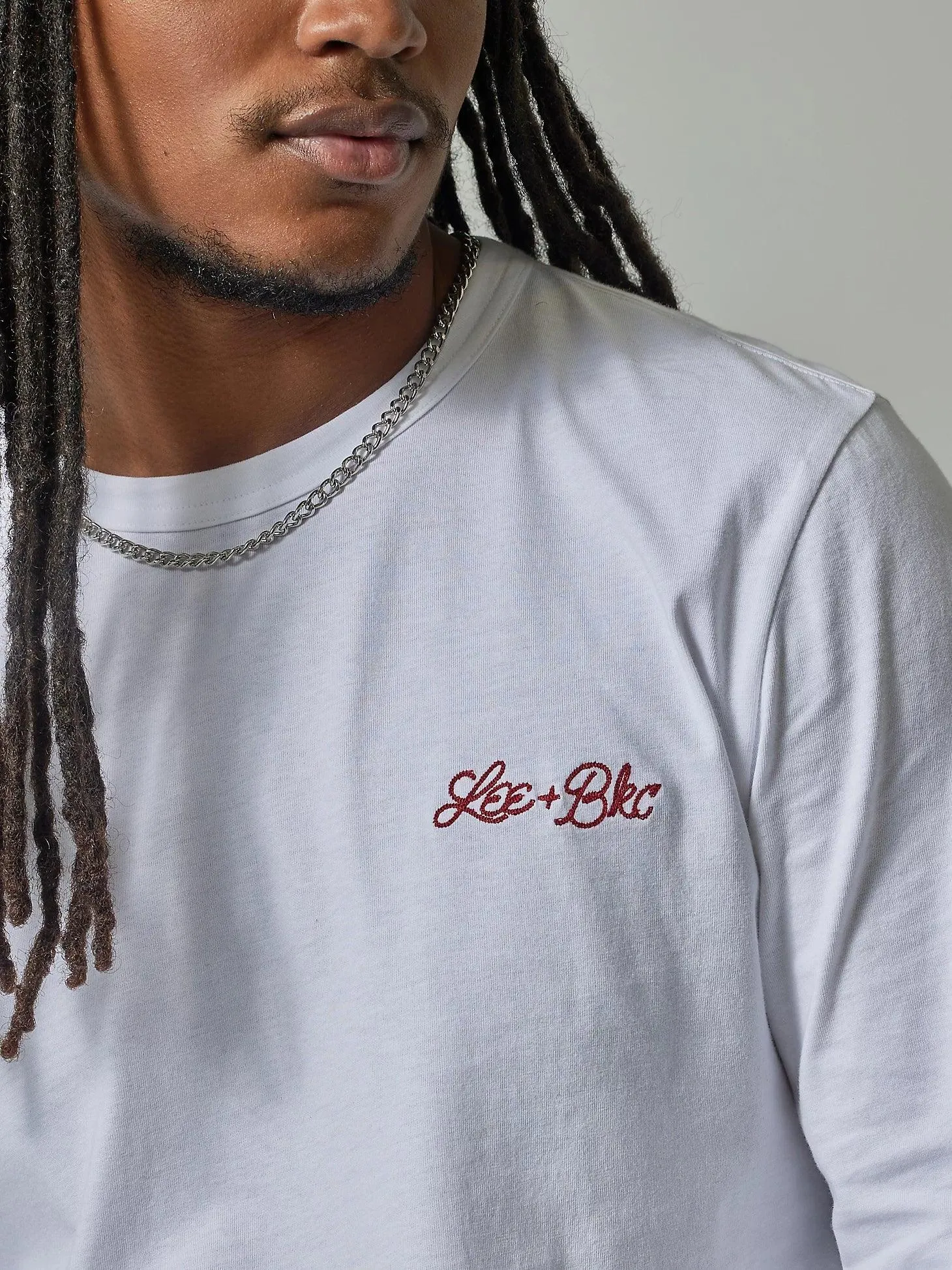 THE LEE X BROOKLYN CIRCUS Long Sleeve Tee in White