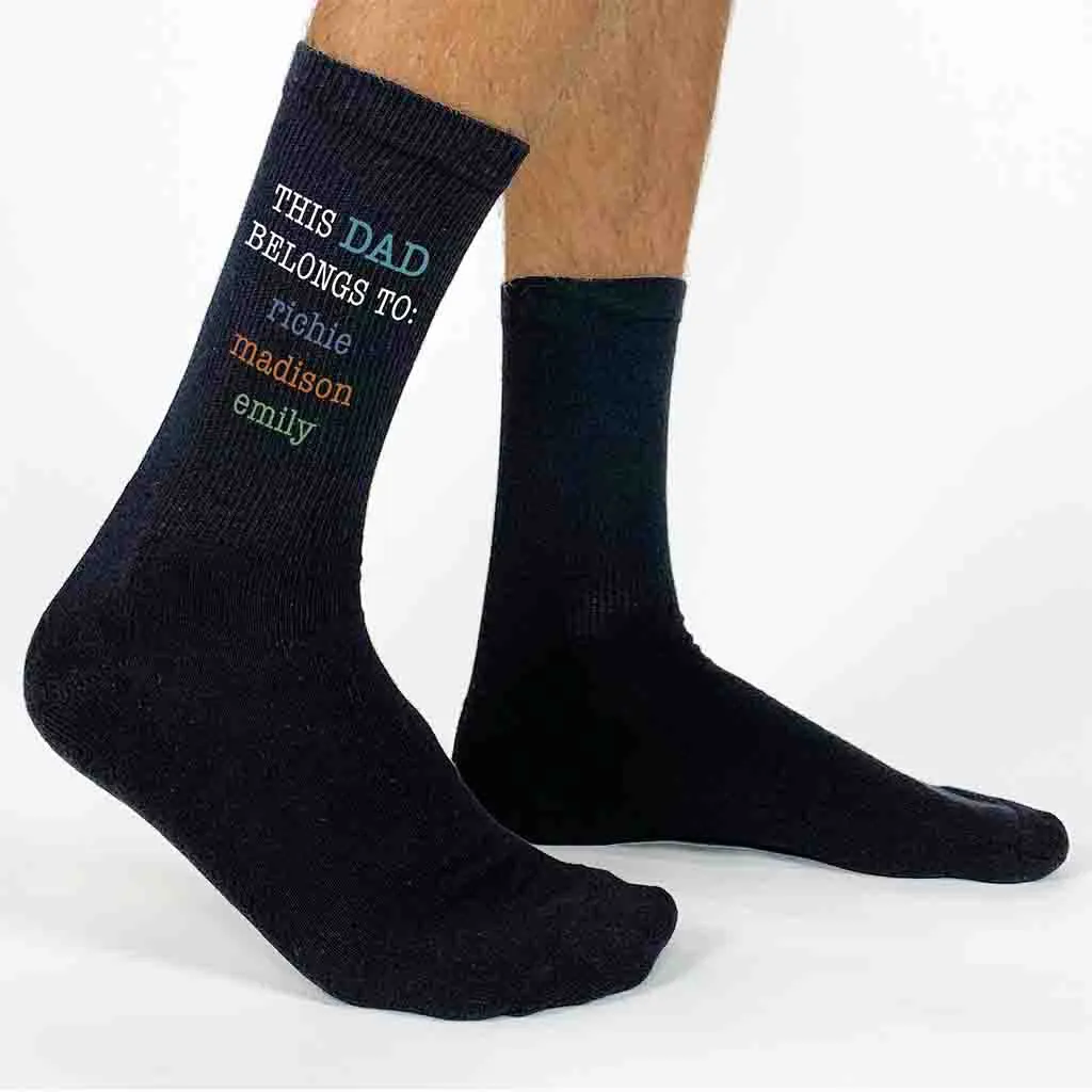 This Dad Belongs To Crew Socks, Designed with His Kids’ Names