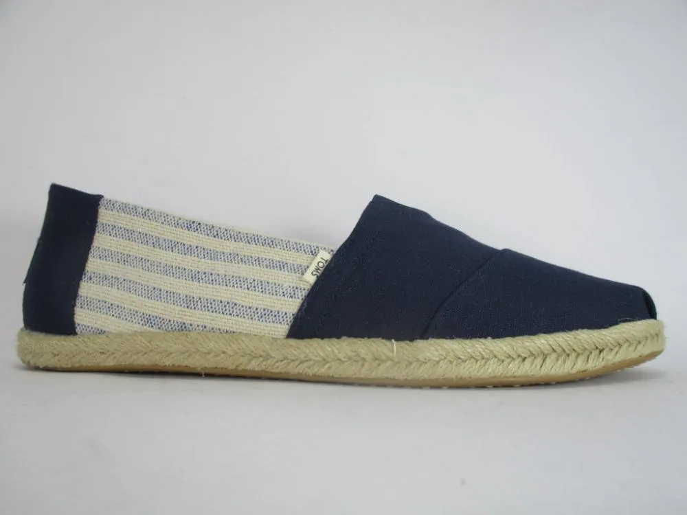 Toms Stripess On Rope men's shoe 10013553 blue