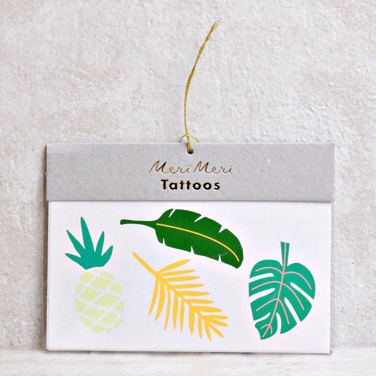 Tropical Leaves Temporary Tattoos