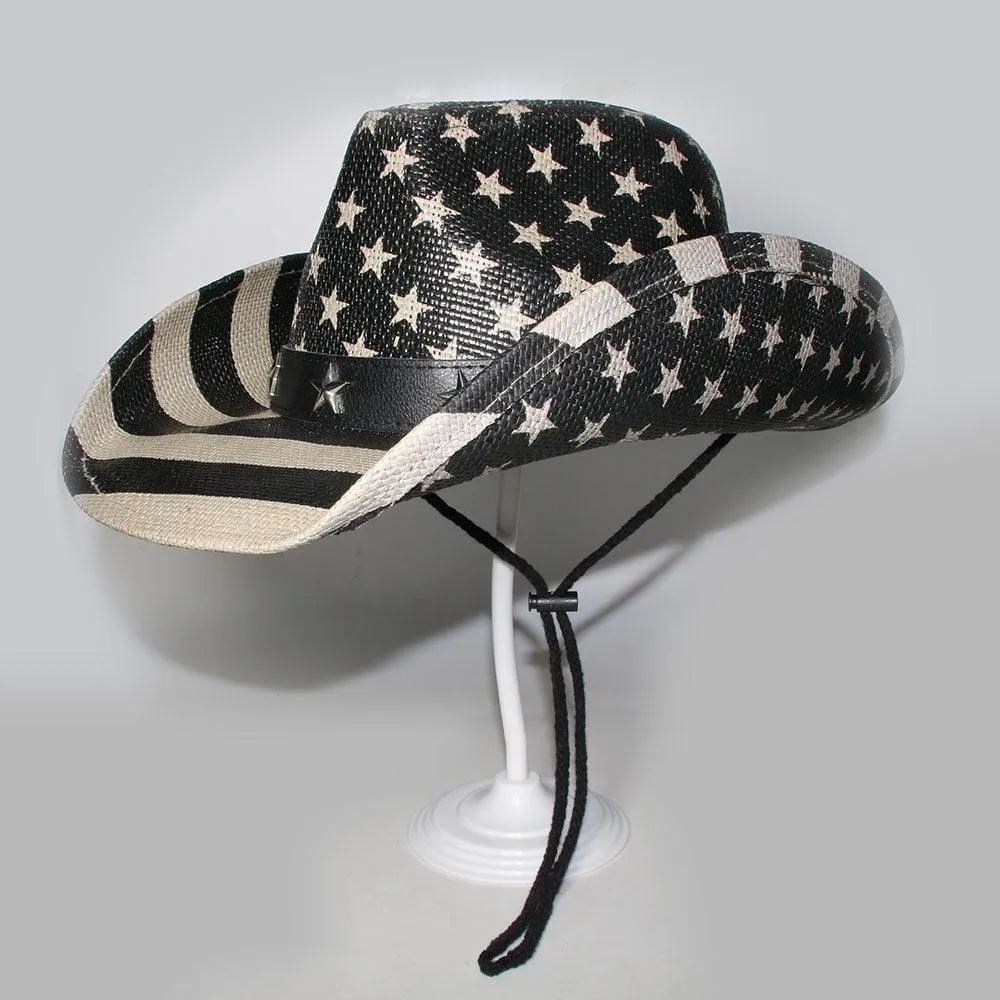 USA Flag design Cowboy sun hat