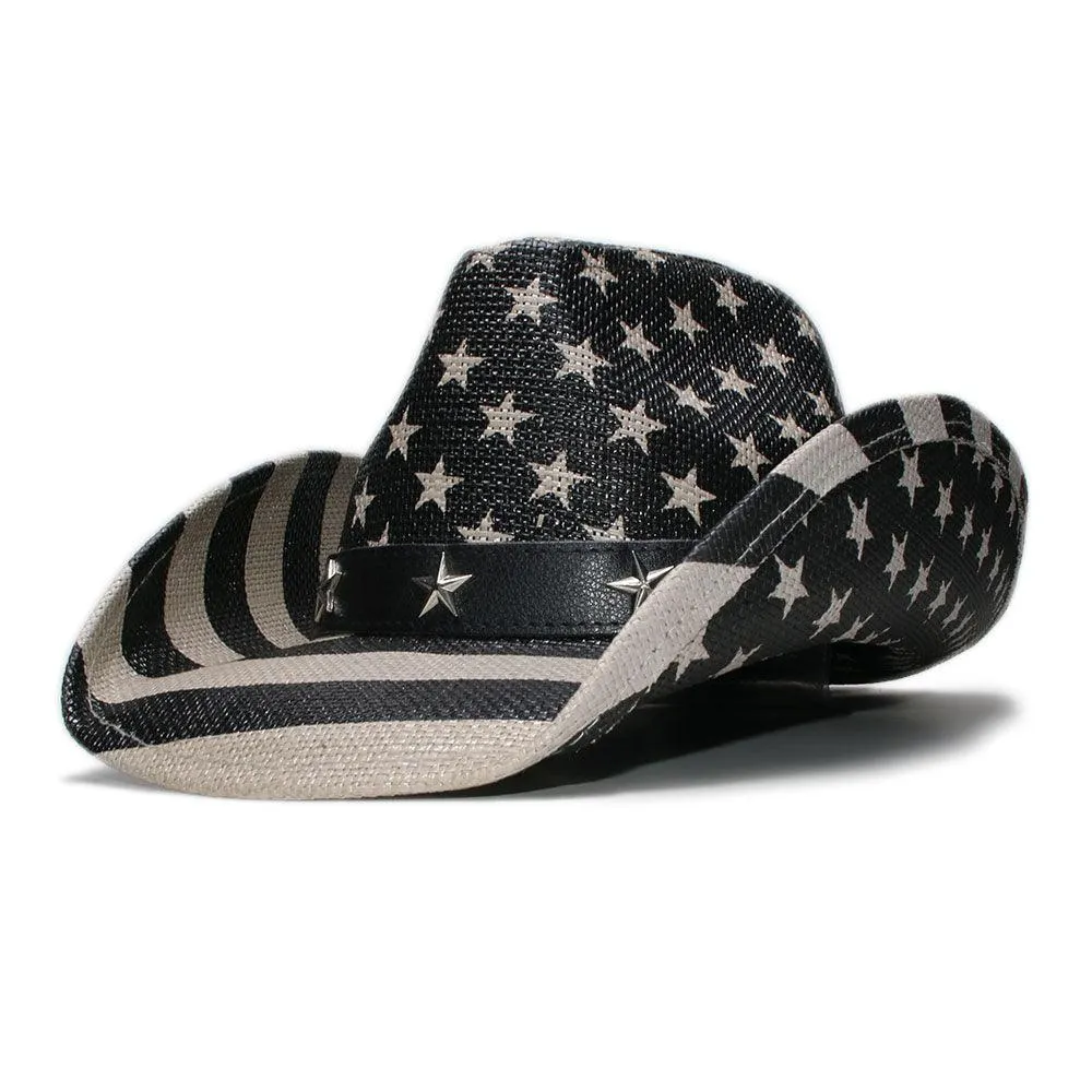 USA Flag design Cowboy sun hat