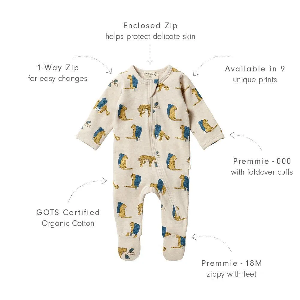 Wilson & Frenchy | Organic Baby Zipsuit - Sneaky Leopard