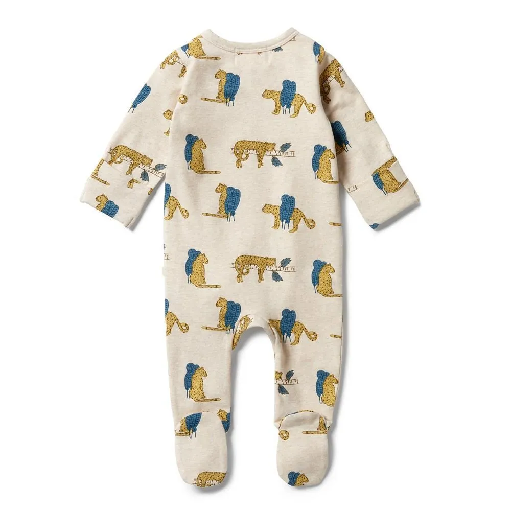 Wilson & Frenchy | Organic Baby Zipsuit - Sneaky Leopard