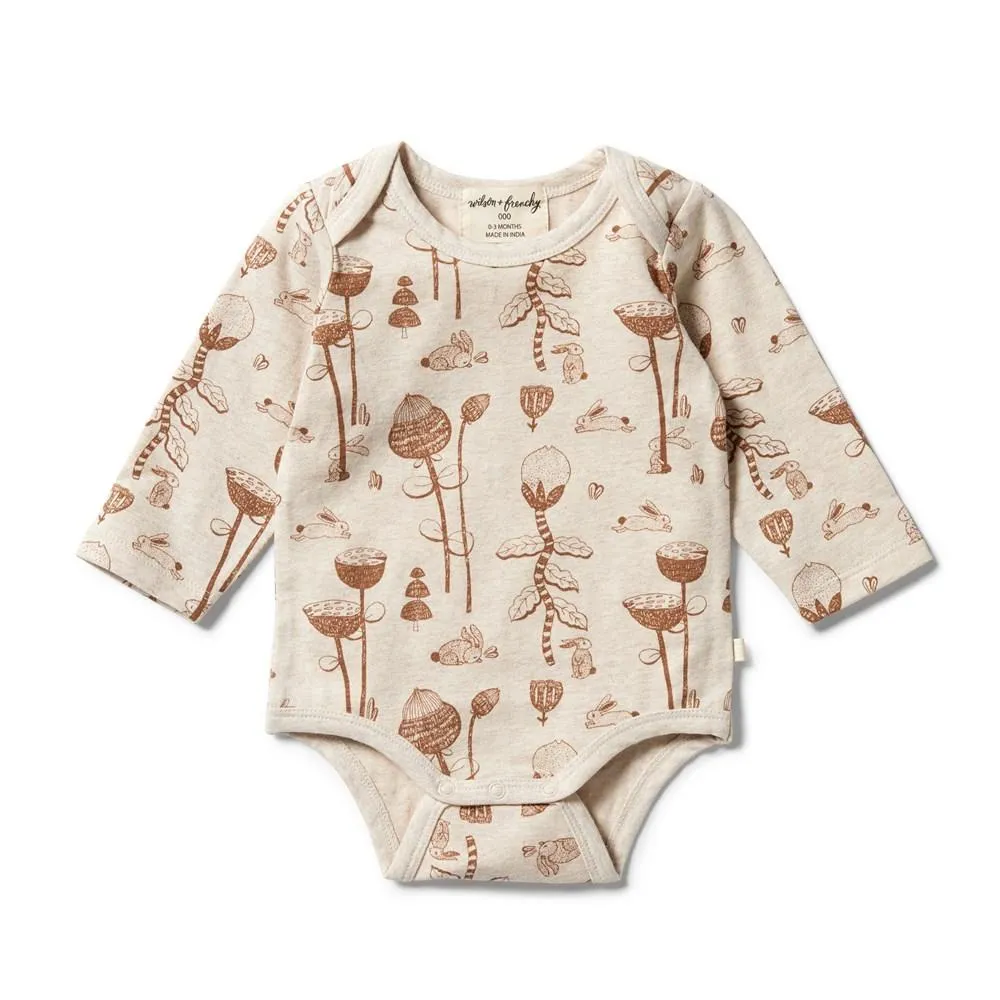 Wilson & Frenchy | Organic Envelope Baby Bodysuit - Bunny Hop